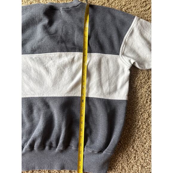 Vintage Russell Athletic Gray White Cut & Sew USA Made XXL* Crewneck Sweatshirt - Picture 7 of 8
